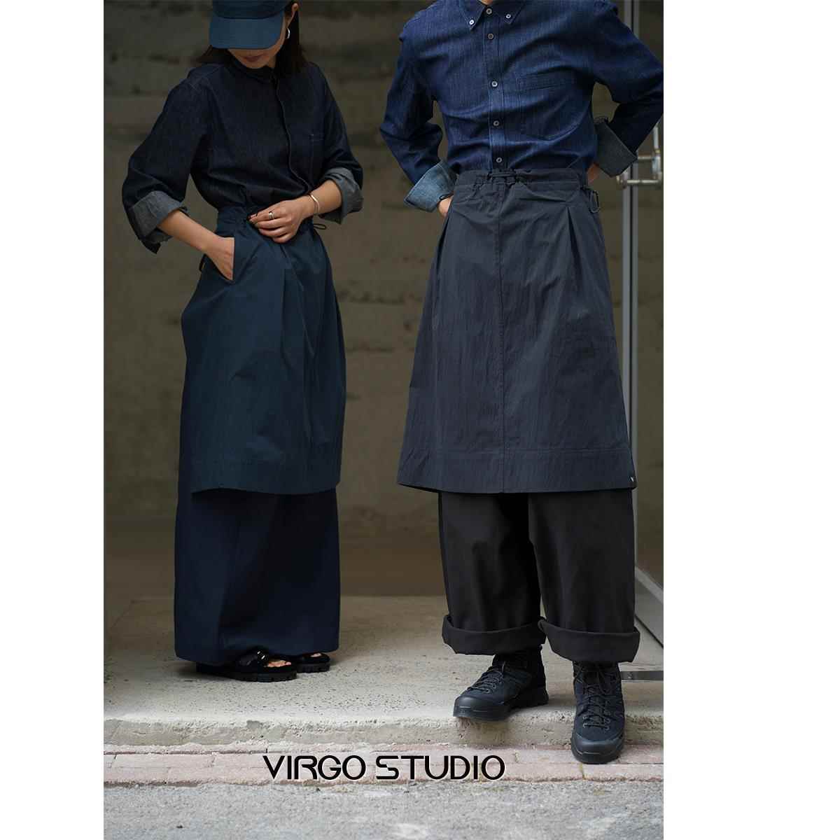 Virgo Studio半身围裙 面包店餐饮厨房咖啡店园艺设计师 定制logo