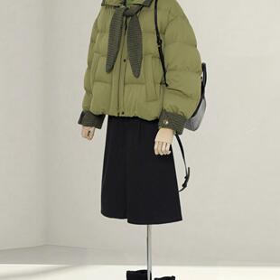 LILY MOST连帽羽绒服女2025冬新款宽松加厚保暖90白鸭绒短款外套