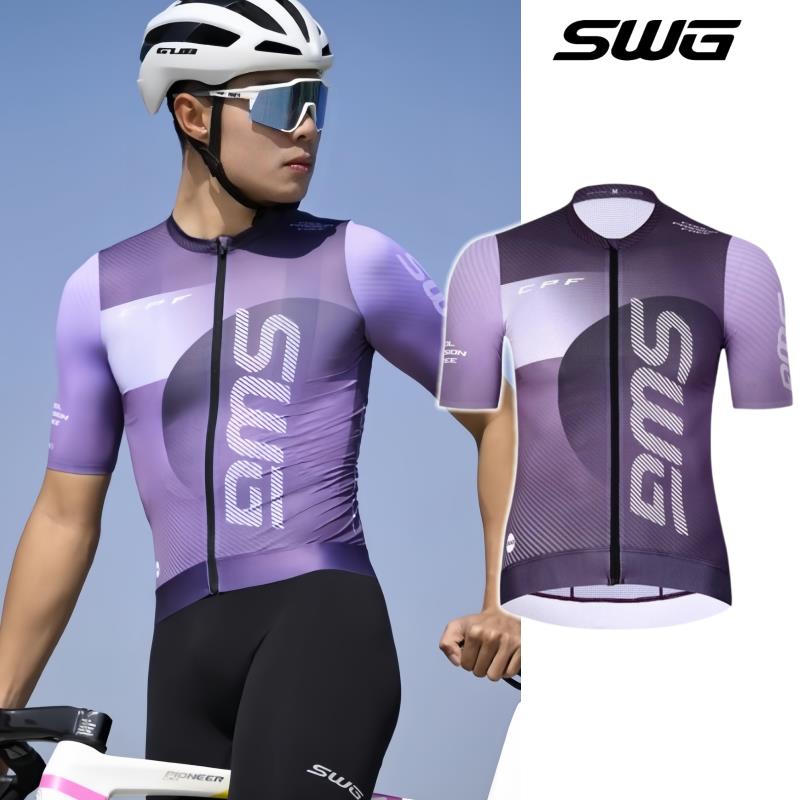 SWG铭胜夏季骑行服男款速干短袖上衣套装公路登山自行车骑行装备