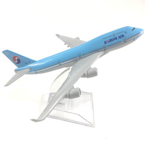 16CM合金飞机模型 韩国航空 波音747 大韩 航空礼品收藏品摆设品