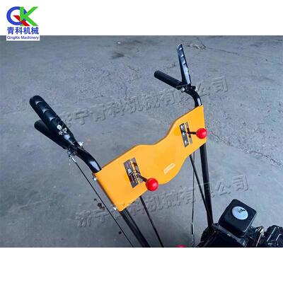 冬季路面积雪手推式扫雪机 滚刷式路面除雪机 东三省路面清雪设备