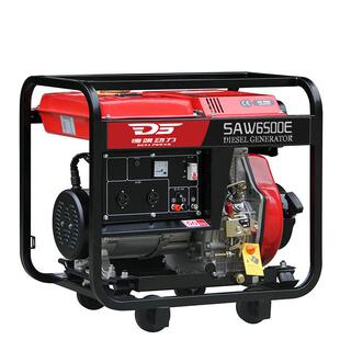 型号SAW6500E电启动 现货德飒动力6kw小型单三相柴油发电机