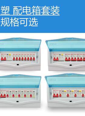 明装配电箱成套空开 家装总开 关箱 带空气开 关漏电保护器2p暗装