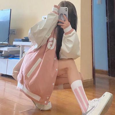 Harajuku versatile uniform womens sweatshirt trend loose