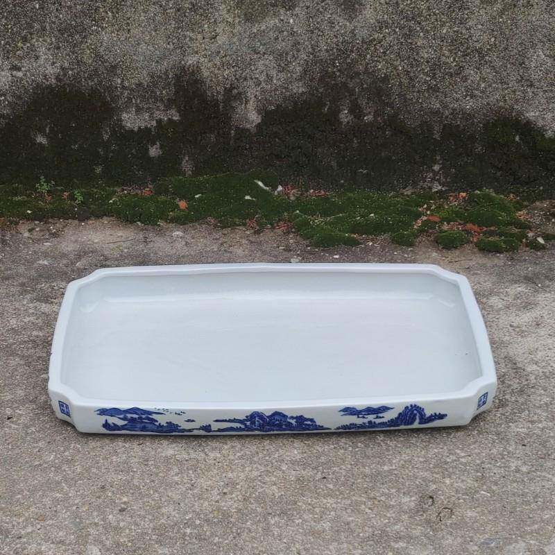 陶瓷花盆托盘园艺加厚托水盆园林造景假山盆花盆水培植物多肉盘