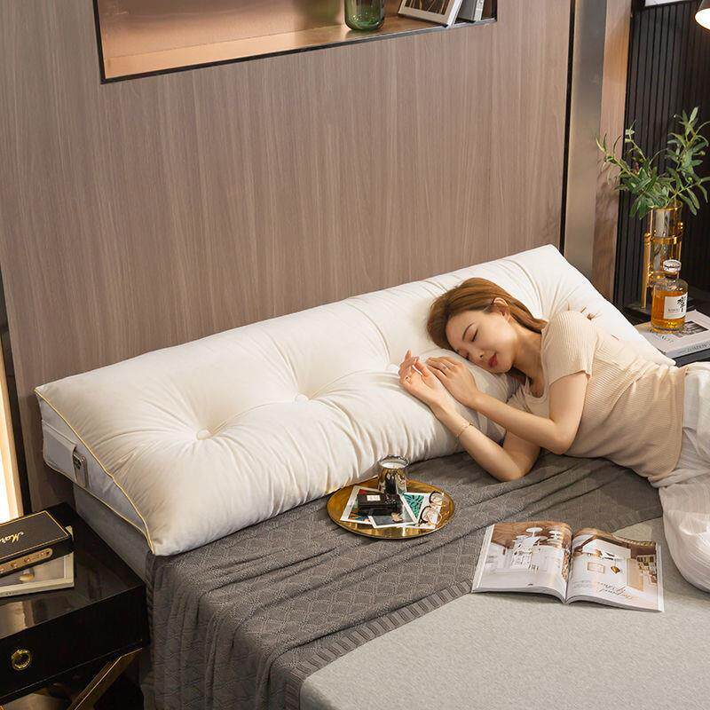 三角53782928床拆头枕床上靠垫双人靠背软靠包护腰发卧室毛绒可洗