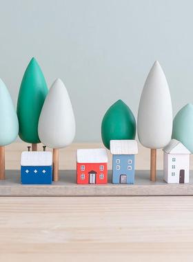 阿楹 玄关酒柜儿童房莫兰迪色小摆件 高级感小众书桌钢琴上装饰品