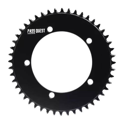 PASS QUEST 130BCD 封闭空气圆盘椭圆正负齿单盘 7075公路折叠车