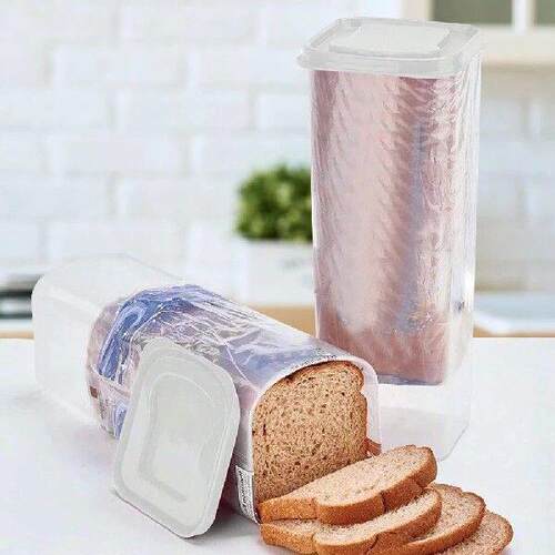 Plastic Bread Dispenser with Airtight Lid Fresh Bread