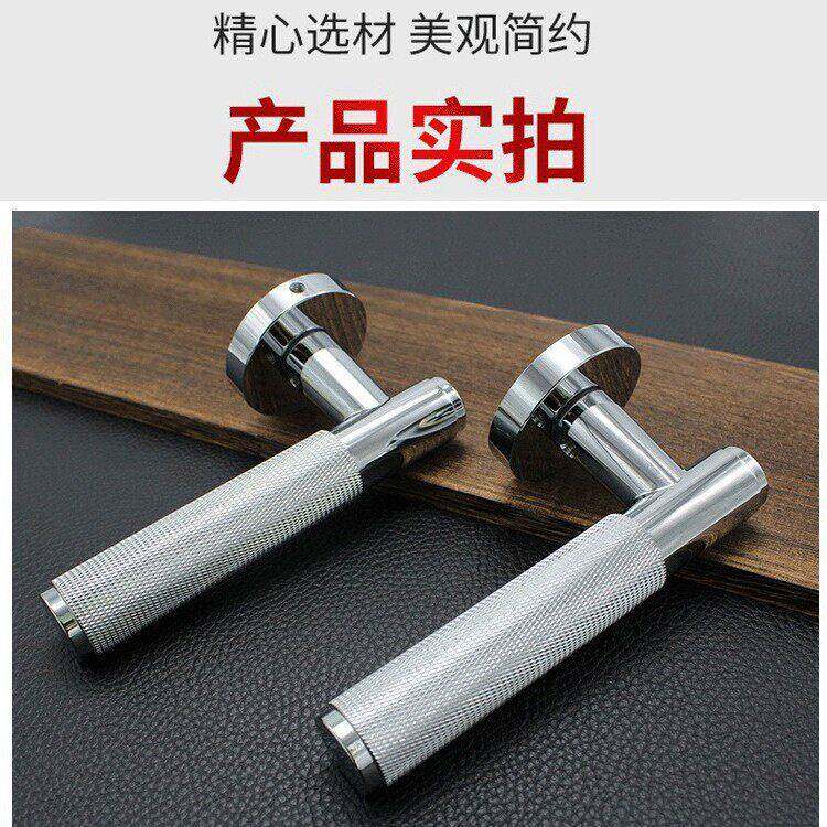 欧式室内门铜执手静音分体锁 酒店房门实心把手静音防盗机械门锁