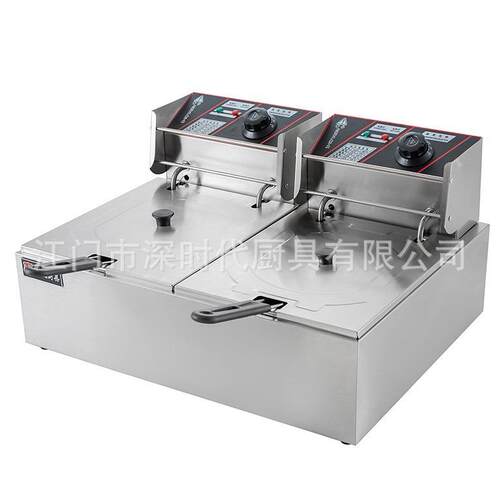 HEH82A量大订6L+6L410商用电炸炉电热双缸双筛油炸锅