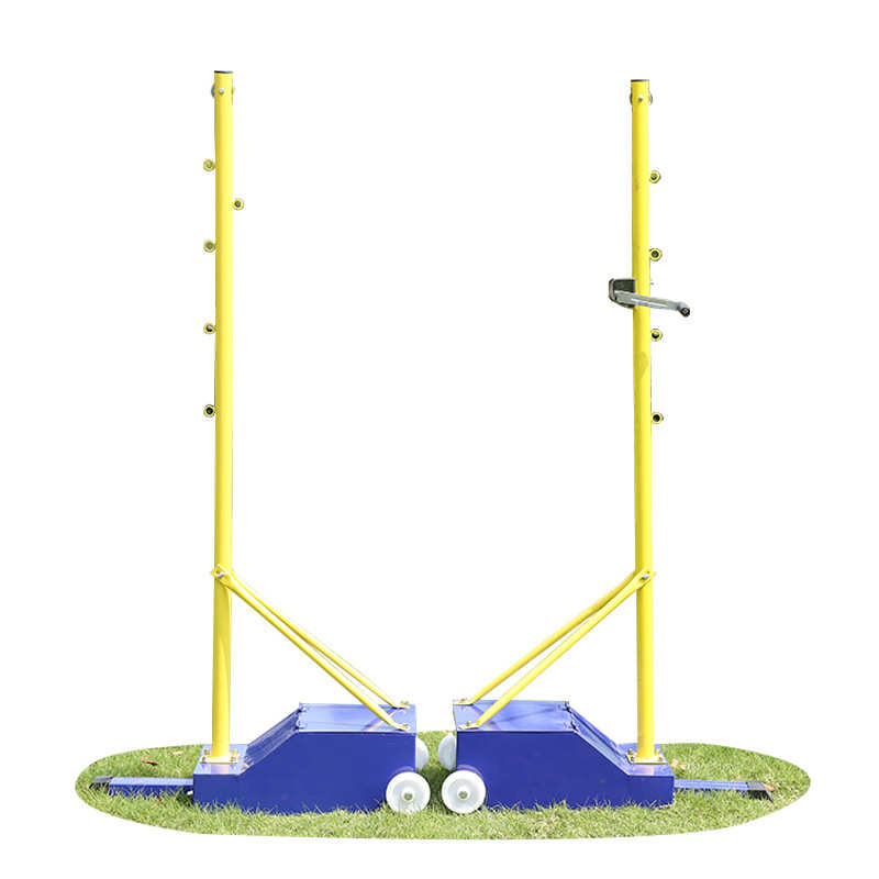 羽毛球球网架家网柱便携式排球用气两用带户外移动送柱羽毛球架子