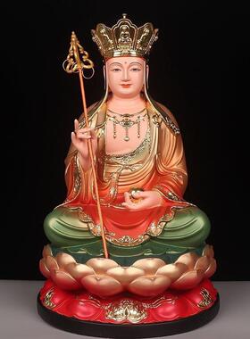 树脂地藏王菩萨佛像家用客厅佛堂供奉摆件娑婆三圣观音释迦牟尼佛