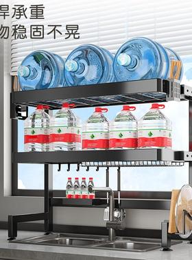 厨房水槽置物架台面碗碟收纳架多功能洗碗架水池上放碗盘架沥罗ZM
