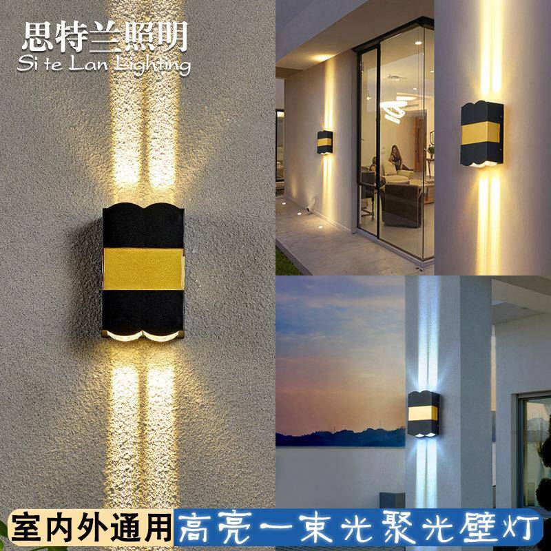 户外防水聚光壁灯一束光装饰室外墙走廊过道庭院新创意洗墙聚光灯