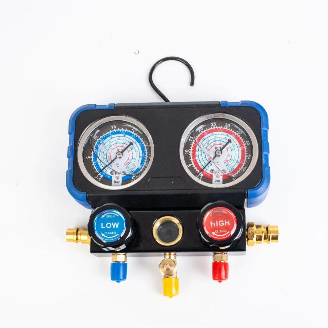 汽车空调加氟双表表带软管仪双表阀工雪具套装冷加氟表媒种抗压压