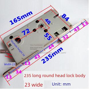 更换原西卡Seecar尺寸亚洲米克兰固体7255圆头大锁体A7288拆分锁2