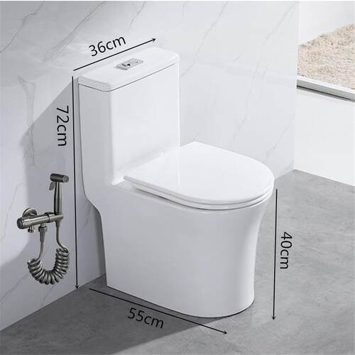 JMOWTO小户型马桶家用小尺寸短款55cm58cm虹吸式坐厕化妆室坐便器