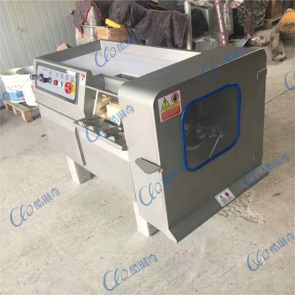 全自动冻肉切丁机 微冻鲜冷大型三维切肉丁机食品厂鸡胸肉切粒机