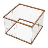 透明狗围栏宠物围栏室内阳台小型犬狗狗可拆卸家用防越狱网红款