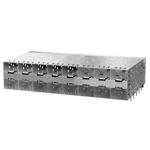 WHSFP06128D003 SFP2X8 无灯SFP CONNECTOR 压接脚镀金15u 连接器