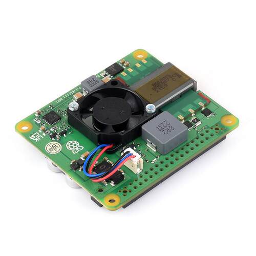 微雪 Raspberry Pi PoE+ HAT 树莓派3B+/4B以太网供电扩展板