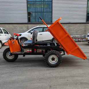 电动工程运车厂家矿用自卸地三轮车矿用746三马子输工运料翻斗车