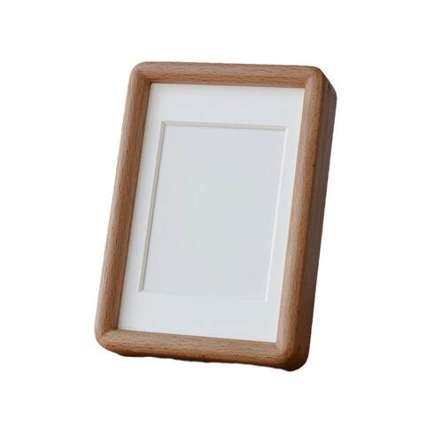 德国榉木榫卯相框D款摆台实木六寸AA4原木画框照片摆件实木相框