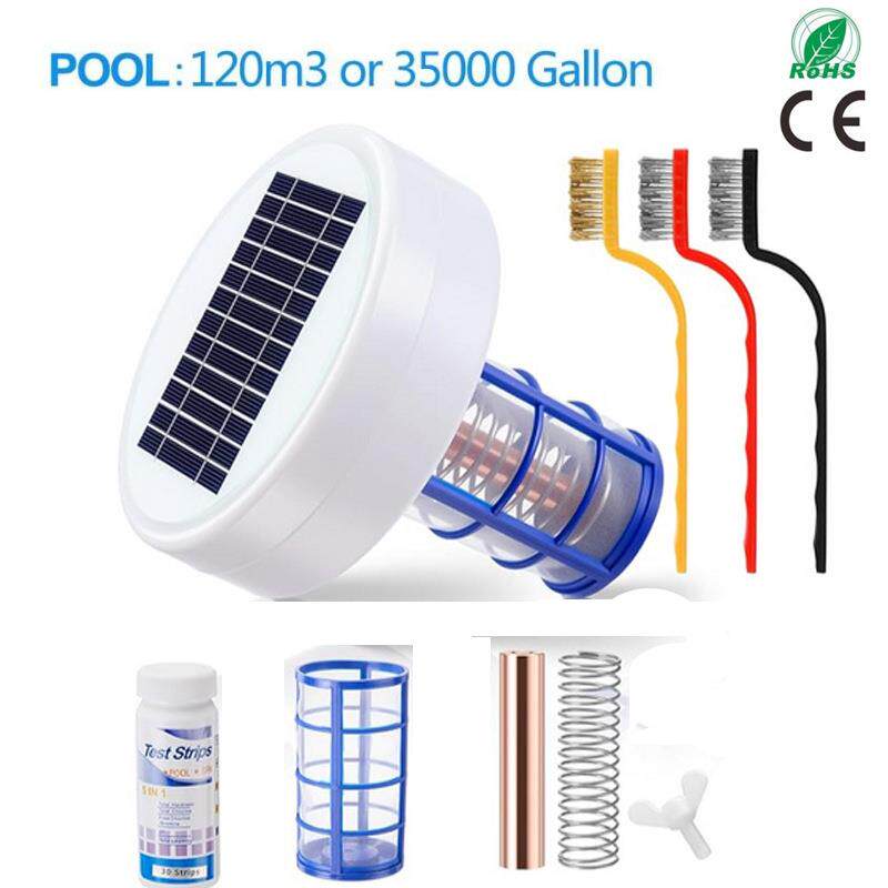 户外太阳能铜银离子泳池水消毒抑藻除藻水质净化器waterpurifie