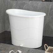 家用小户型泡澡桶成人洗澡桶全身洗澡盆加厚浴桶大人浴盆塑料浴缸