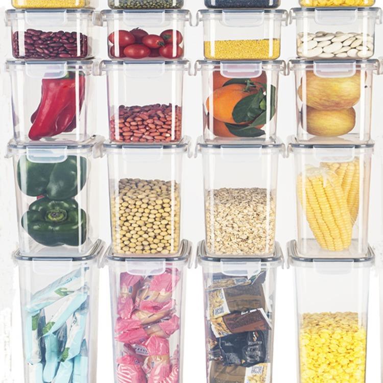 跨境密封储物罐陈皮香料收纳盒泡菜坛子PP20件塑料密封收纳盒