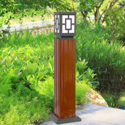 方形草坪灯中式户外防水 小区花园别墅公园led草地灯景观庭院灯