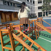 幼儿园碳化木58件实木攀爬架组合儿童户外平衡木攀爬架感统训练