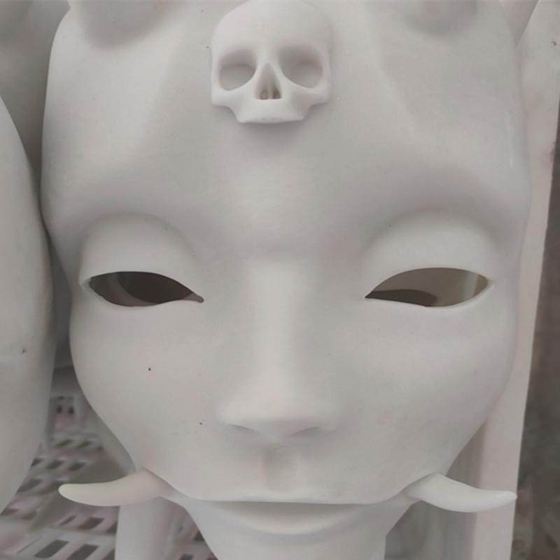 新款直销新百鬼夜行妖怪酒吞童子面具酒颠鬼娃面罩大江山鬼王树脂