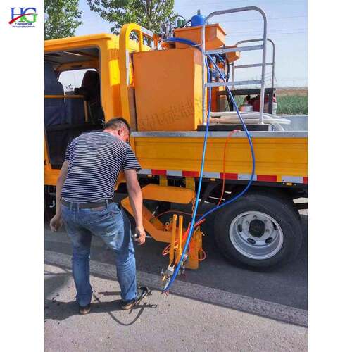 Road Marking Machine大型车载式路面划线机 双缸双泵车载冷喷机