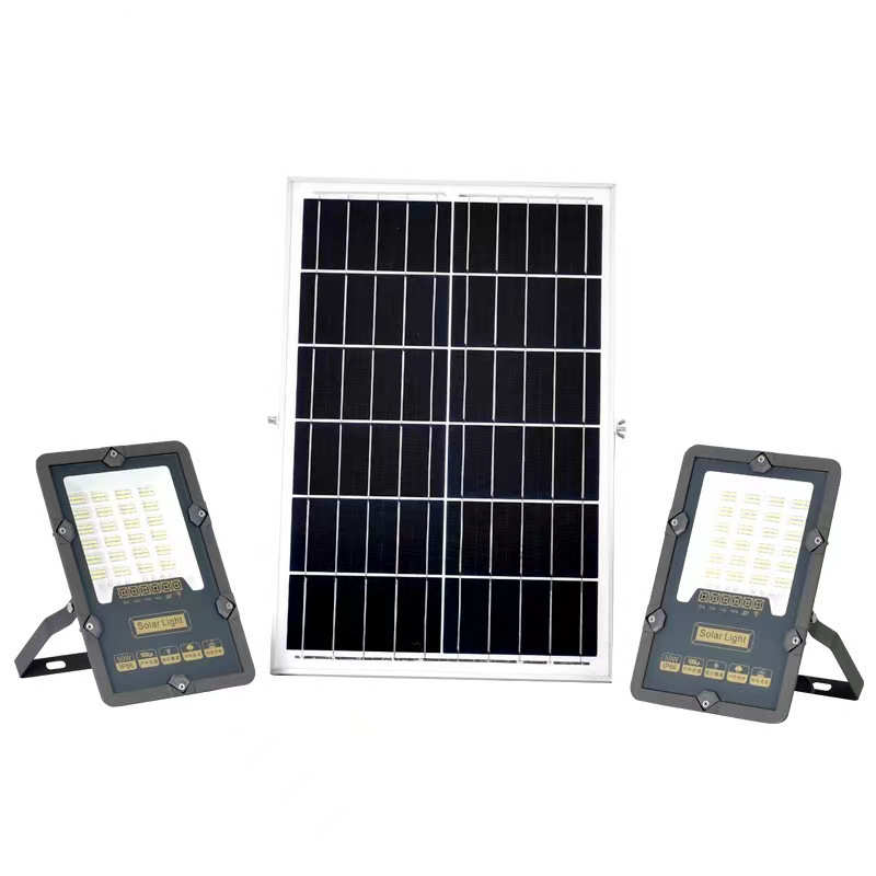 室外太阳能投光灯照明具户外门头新农庭院村壁灯家用高亮防水300w