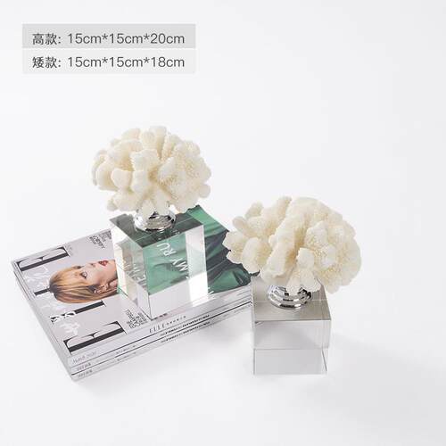 现简软艺装轻QS0164奢约样板房水晶摆件客厅卧代室酒柜角新中式珊
