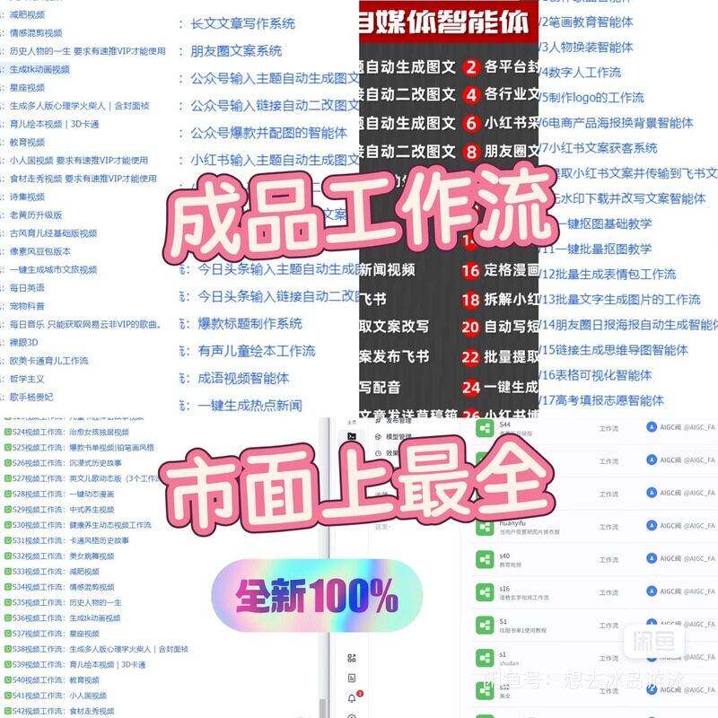扣子coze工作流成品300+直接覆制到空间coze扣子教程 c