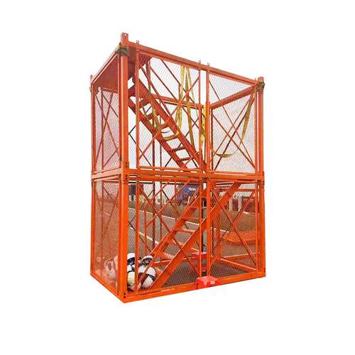 安全梯笼 建筑工地桥梁基坑梯笼 方管箱爬笼支架箱式梯笼