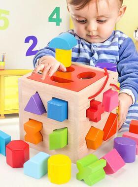 Montessori Wooden Burger Stacking Toys for Toddlers and Kid1