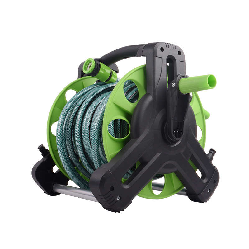 铝管手提水管车 水管收纳架 手提式水管架 洗车收纳架 软管卷管器