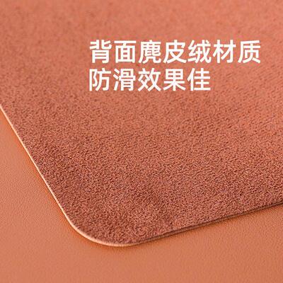Round tablecloth leather circular dining table mat placemat