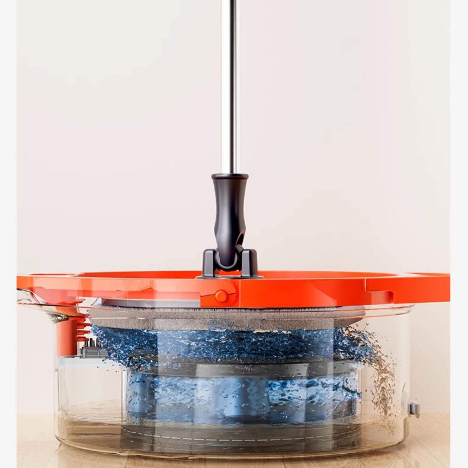 椭圆形分离拖把旋转甩干平板拖把