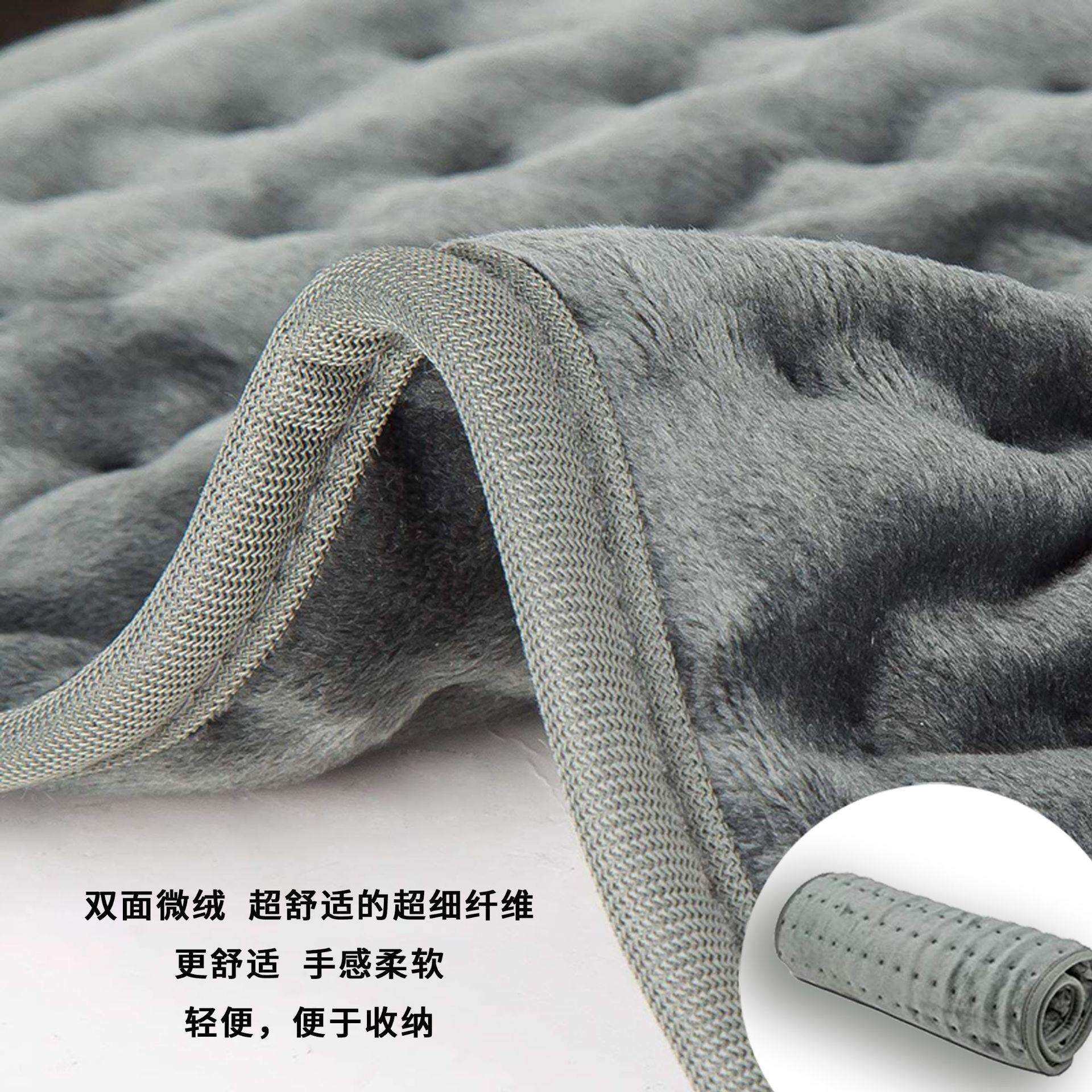 多功能电热毯法兰绒冬季加热取暖器可调节定时加热垫感温可调温