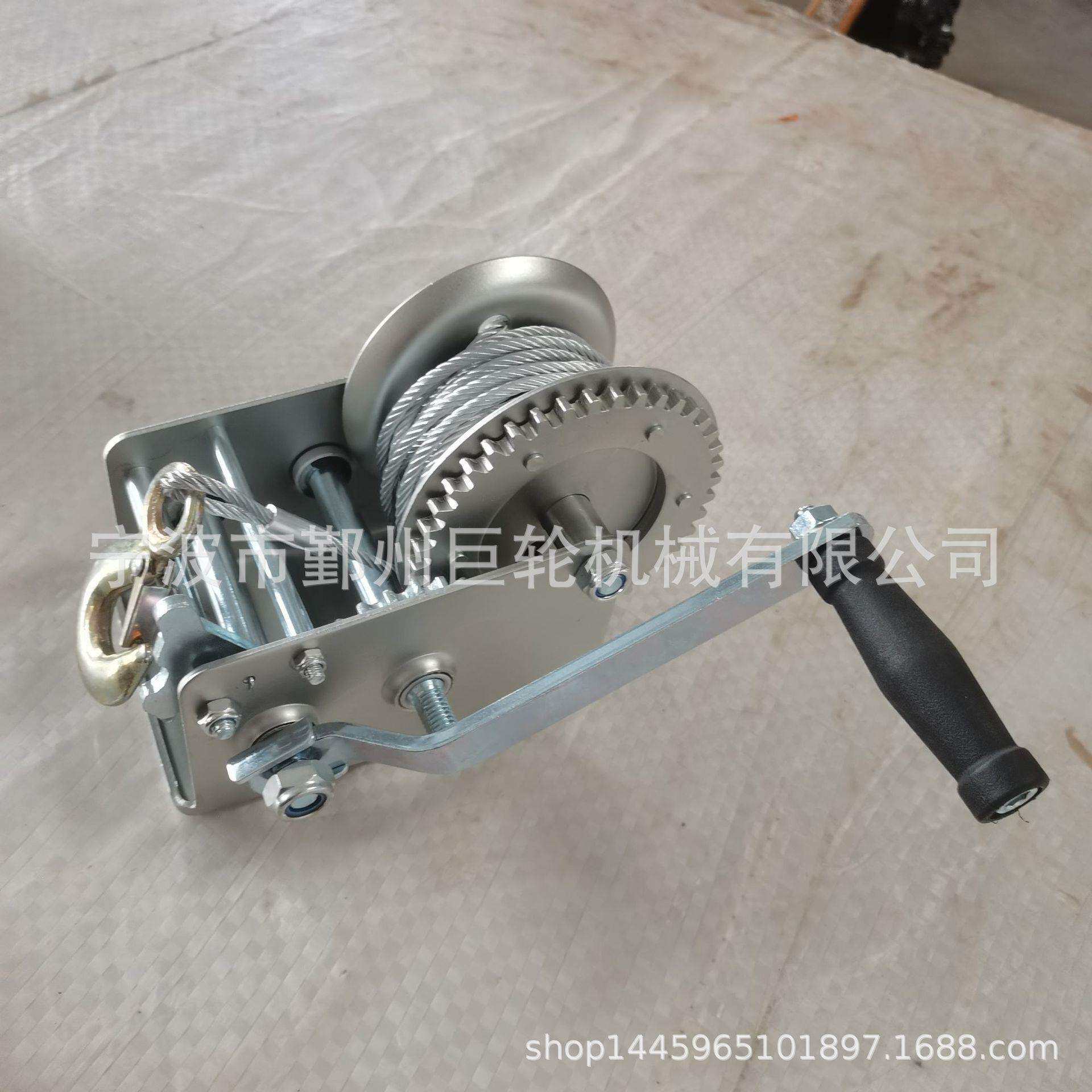 手动绞盘绞车销售2500LBS钢丝款多规格拖车绞盘