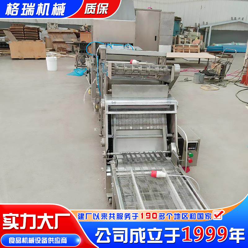 圆形家用春卷皮机器圆形千层蛋皮机连续式春卷皮机厂家供应