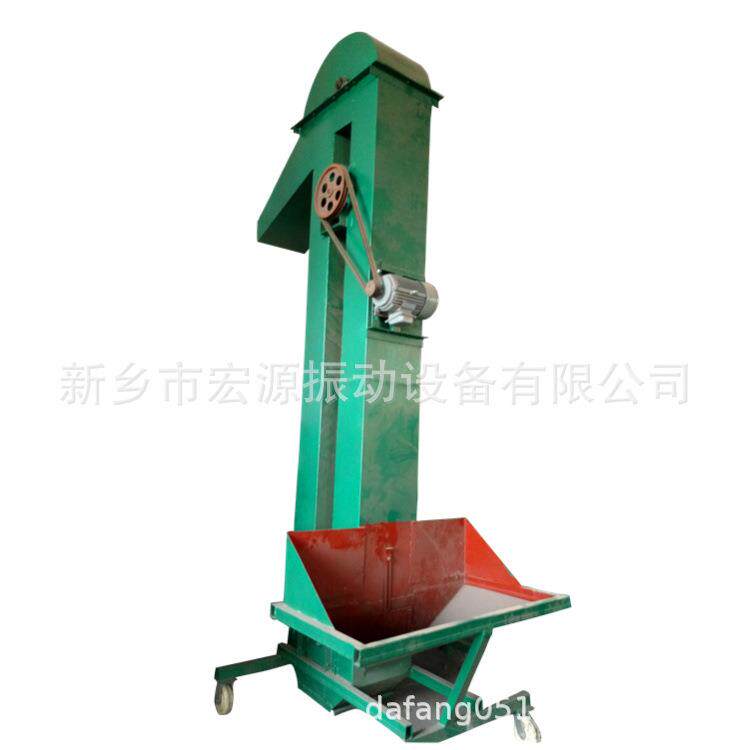 大豆提升机带宽250挖斗式自动上料重力卸料仓用220v循环传送