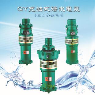 电泵15KW 多级潜水泵 QY油浸式 高压矿用矿物高扬程2.5寸380V立式