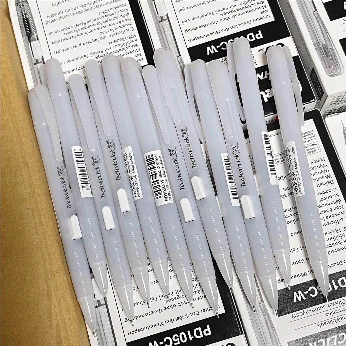 新品日本Pentel派通果冻系列PD105C侧按式自动铅笔0.5mm活动铅笔