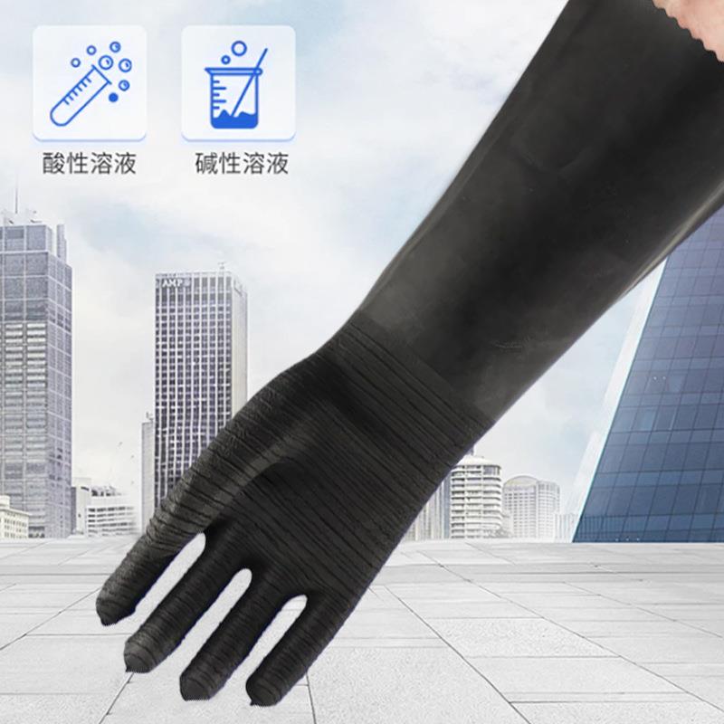 通用喷砂专用手套加长加厚加厚耐磨防护手套带颗粒防滑打砂机手套